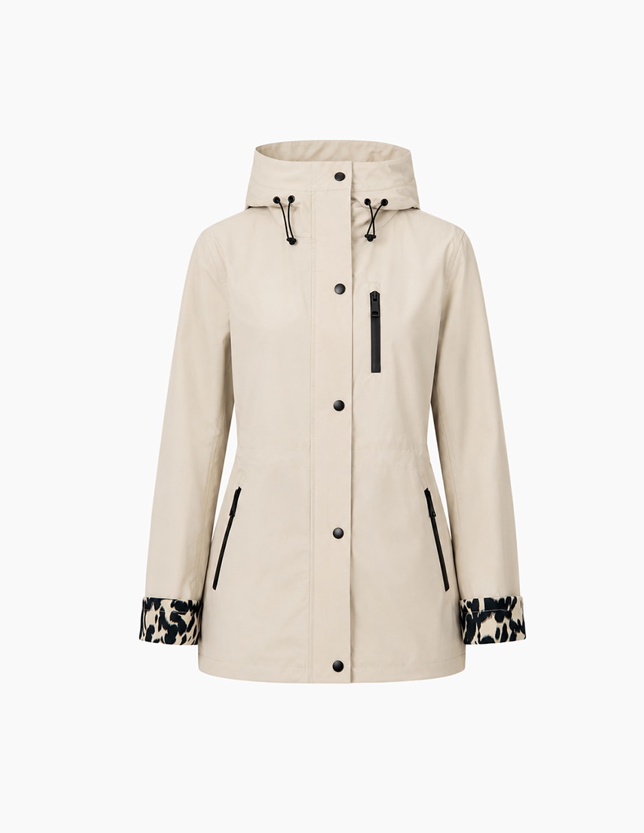 Chamarra rompevientos impermeable para mujer 8