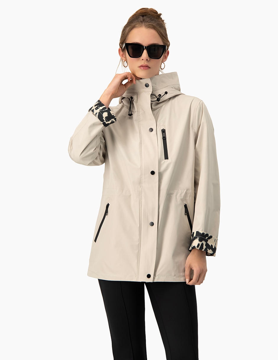 Chamarra rompevientos impermeable para mujer Chamarra rompevientos impermeable para mujer