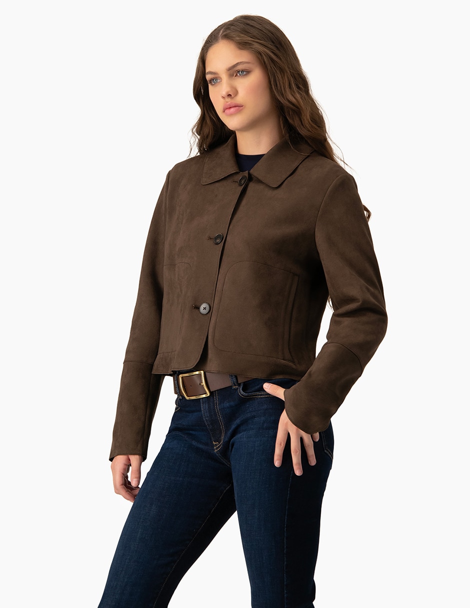 Chamarra casual impermeable para mujer 4