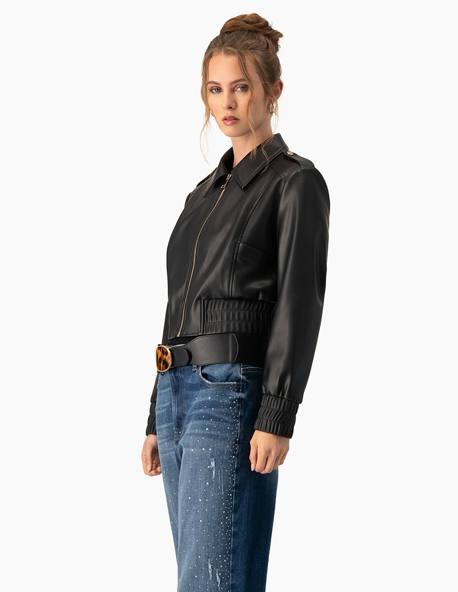 Chamarra casual impermeable para mujer 3