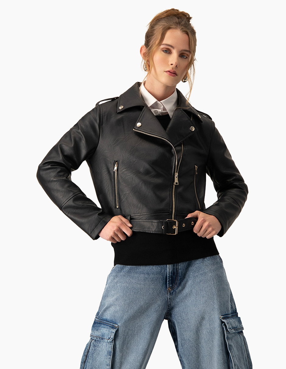 Chamarra para motociclista impermeable para mujer