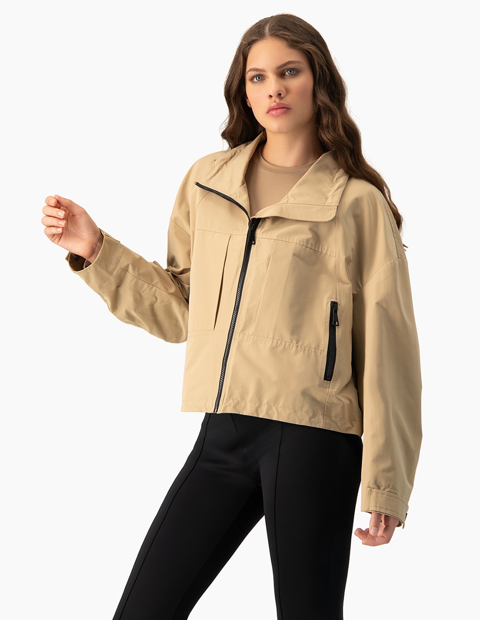 Chamarra casual impermeable para mujer 3