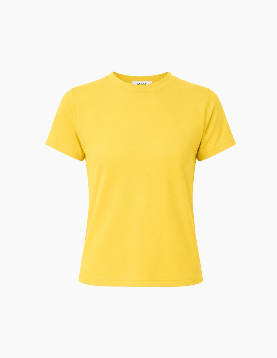 Playera manga corta cuello redondo mujer 7