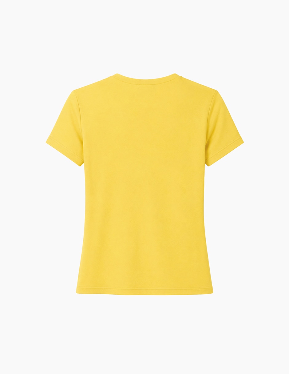 Playera manga corta cuello redondo mujer 3