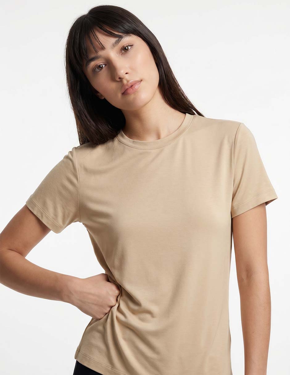 Playera manga Corta Ninguno cuello Redondo para mujer Playera manga Corta Ninguno cuello Redondo para mujer