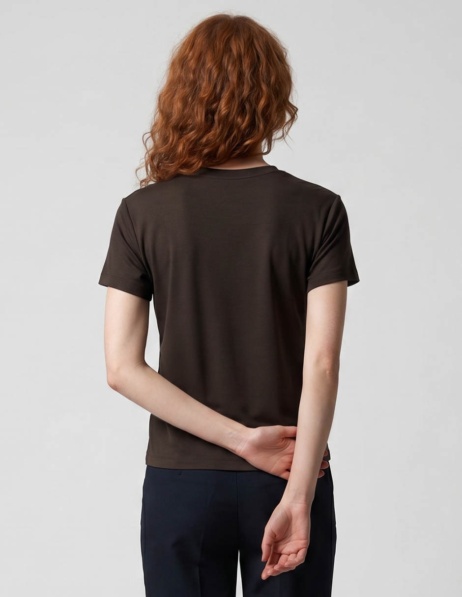 Playera manga Corta Ninguno cuello Redondo para mujer 2