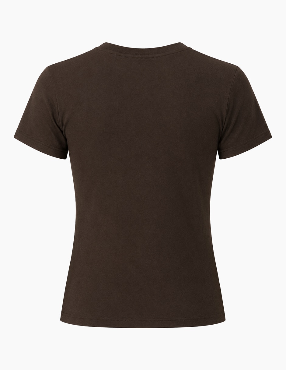 Playera manga Corta Ninguno cuello Redondo para mujer 6