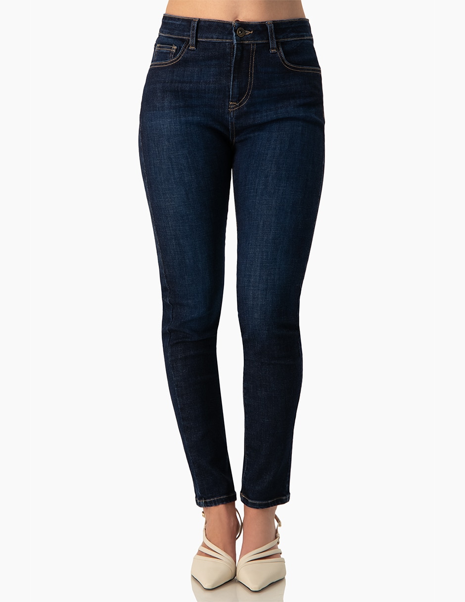 Jeans skinny 10304091 corte cintura para mujer