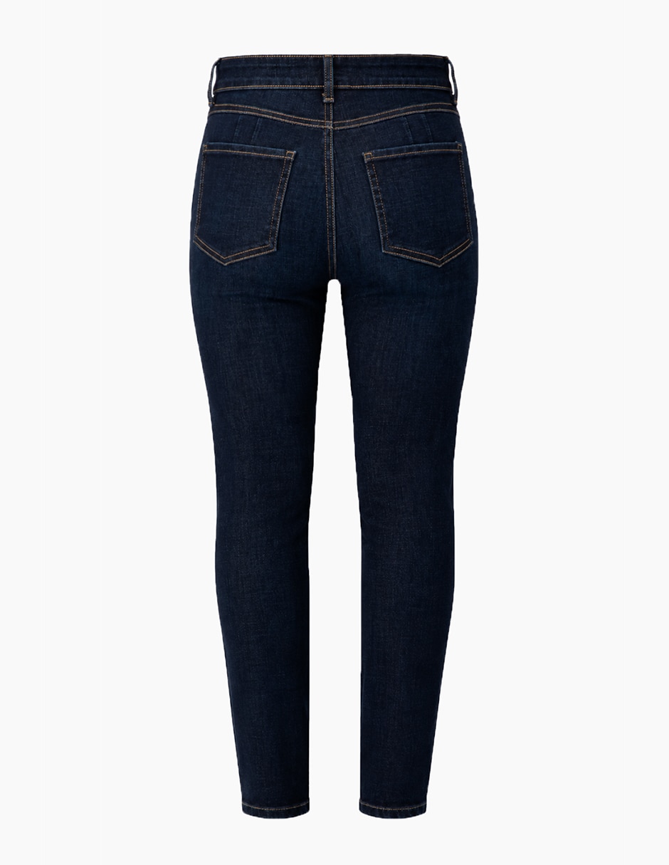 Jeans skinny 10304091 corte cintura para mujer 7