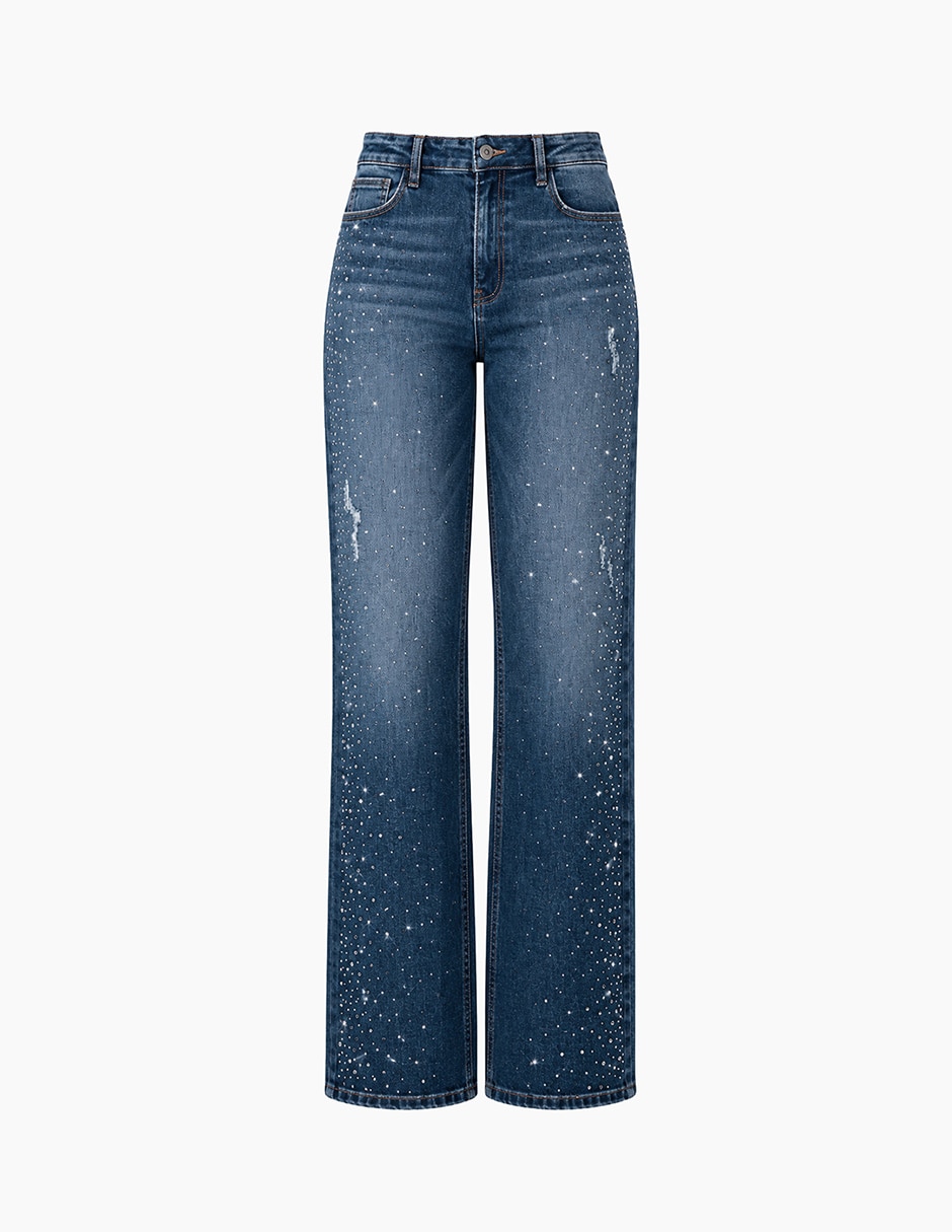Jeans mom corte cintura para mujer 6