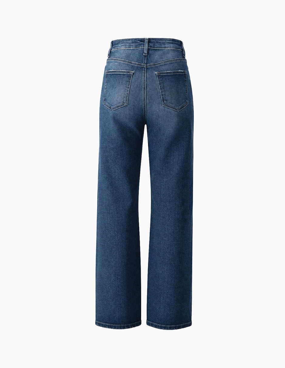 Jeans mom corte cintura para mujer 7