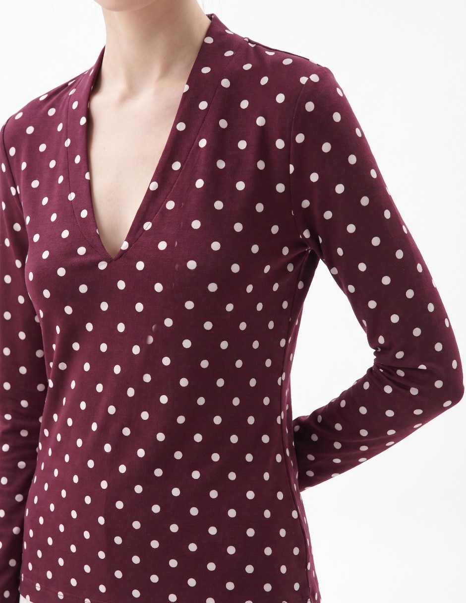 Blusa manga larga para mujer 4