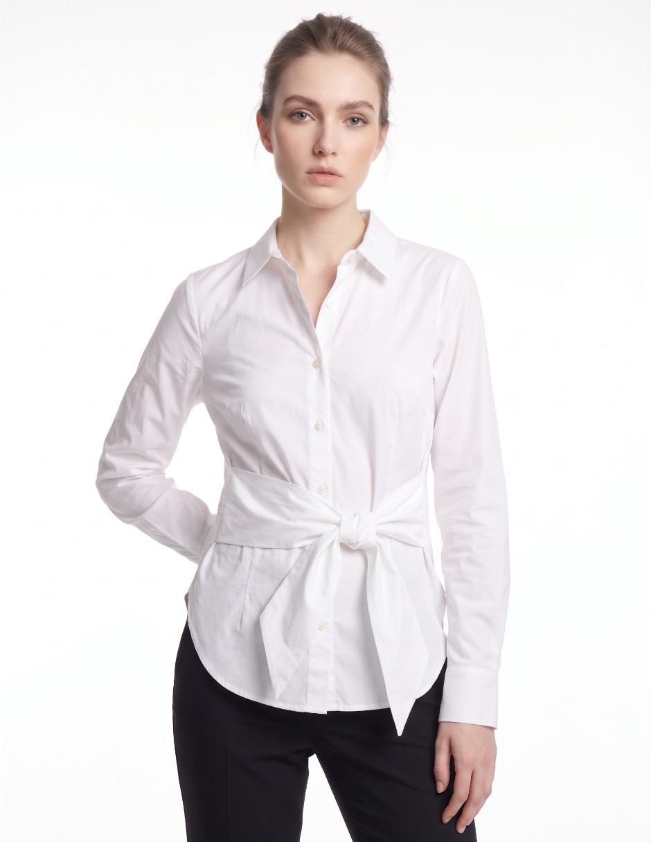Blusa camisera Ann manga larga para mujer Blusa camisera Ann manga larga para mujer