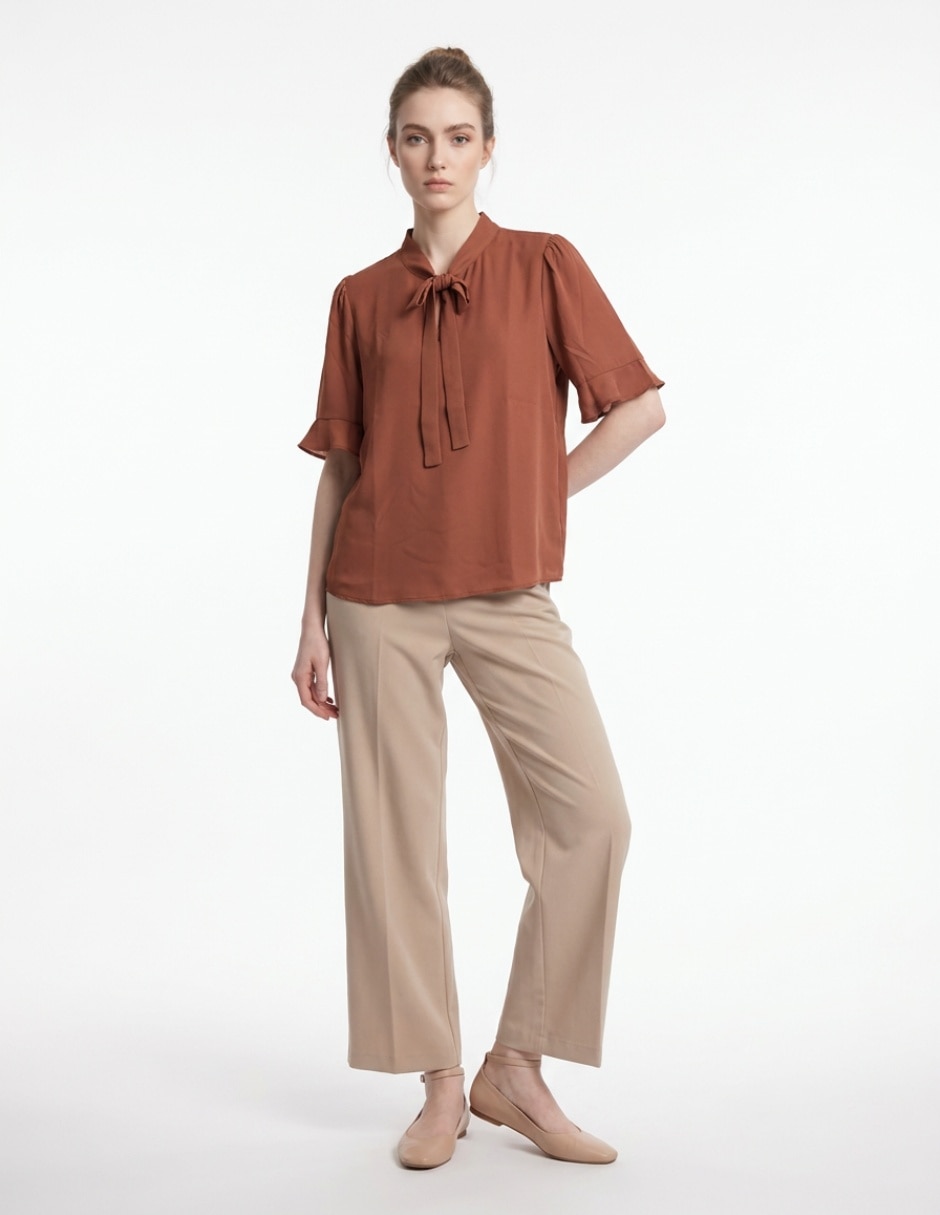 Blusa manga corta para mujer 3