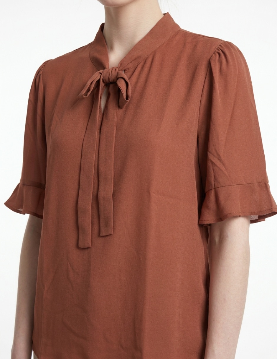 Blusa manga corta para mujer 4