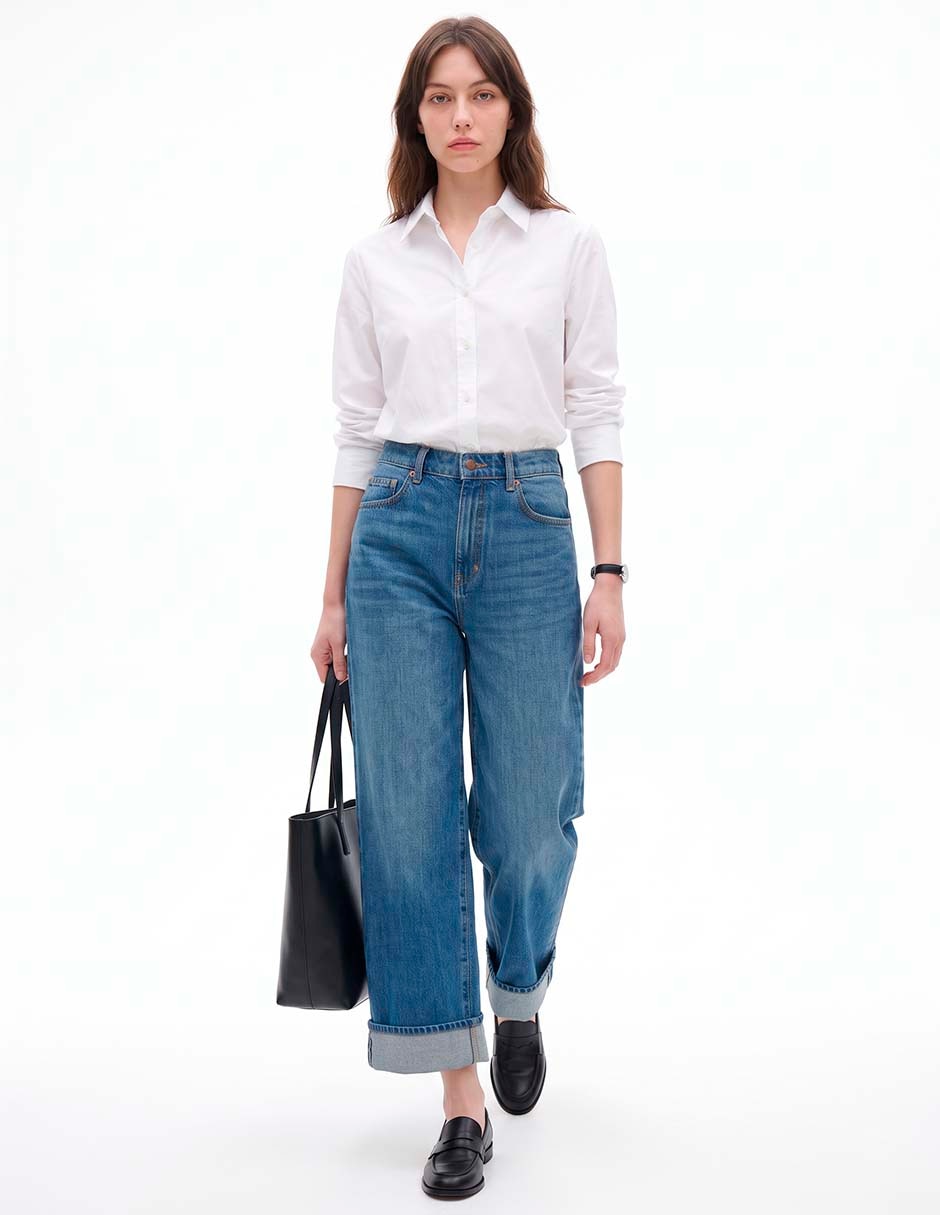 Jeans a la cintura para mujer 3