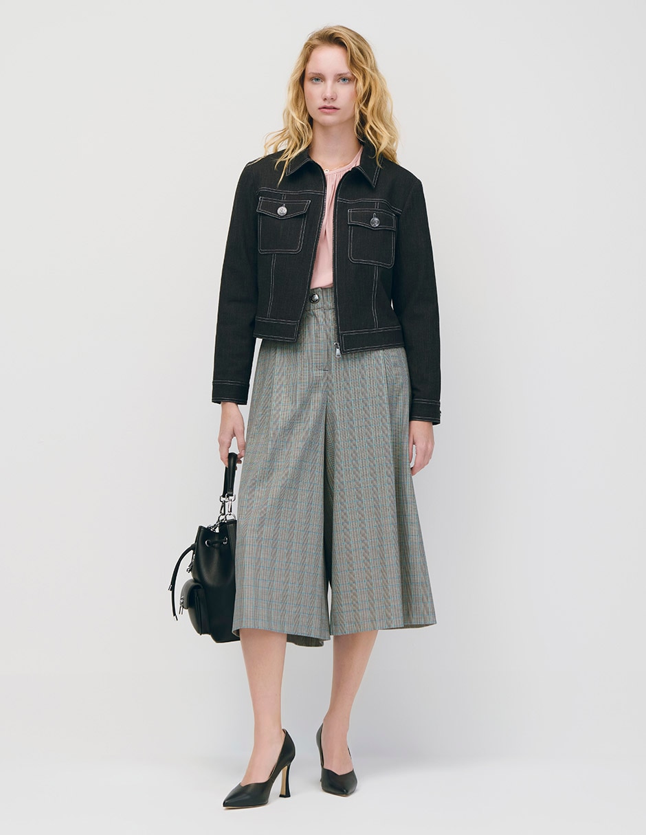 Chamarra denim de algodón para mujer 2