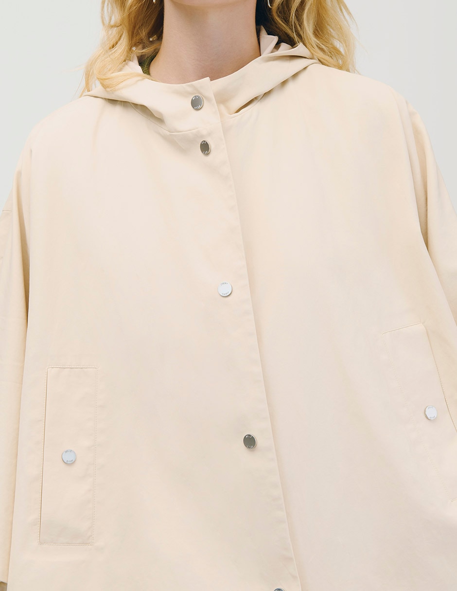 Chamarra rompevientos impermeable de algodón para mujer 4