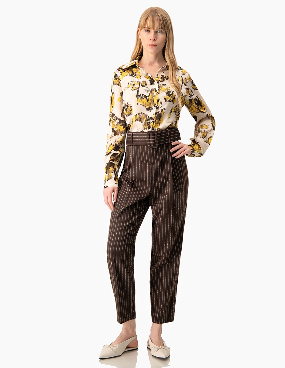Pantalón Poppy Yellow Co1-1 recto para mujer 4