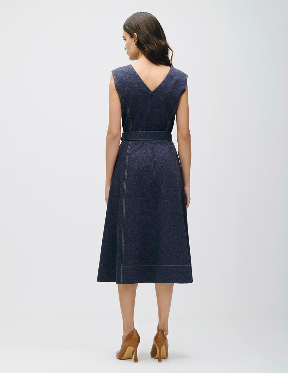 Vestido midi casual Terra para mujer 3