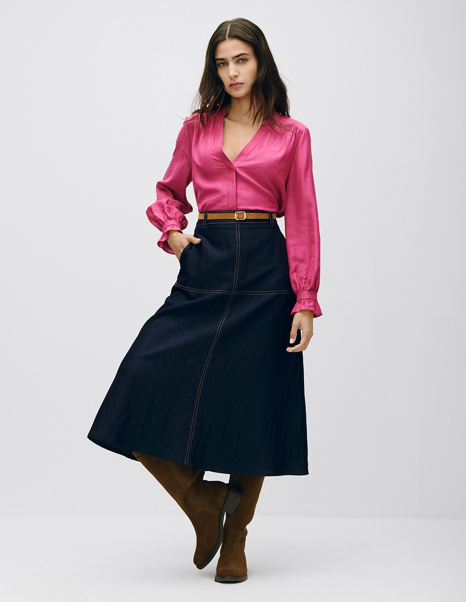 Blusa manga larga para mujer 2