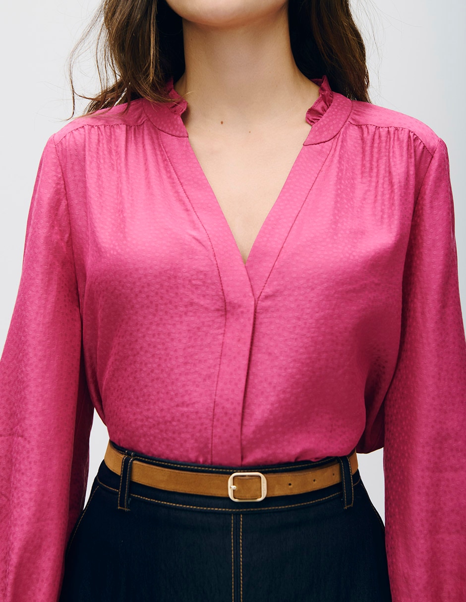 Blusa manga larga para mujer 4