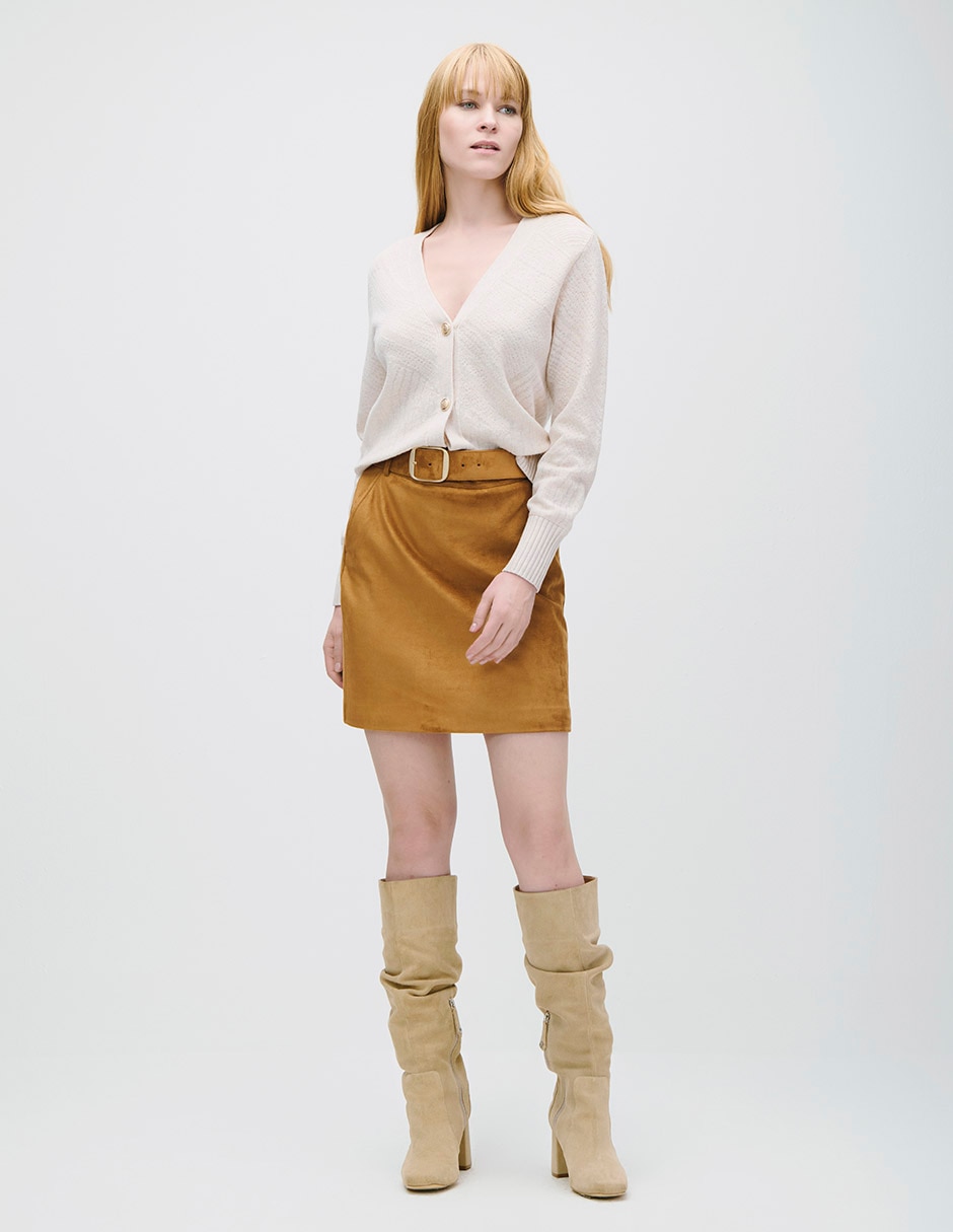 Suéter cuello v para mujer 2