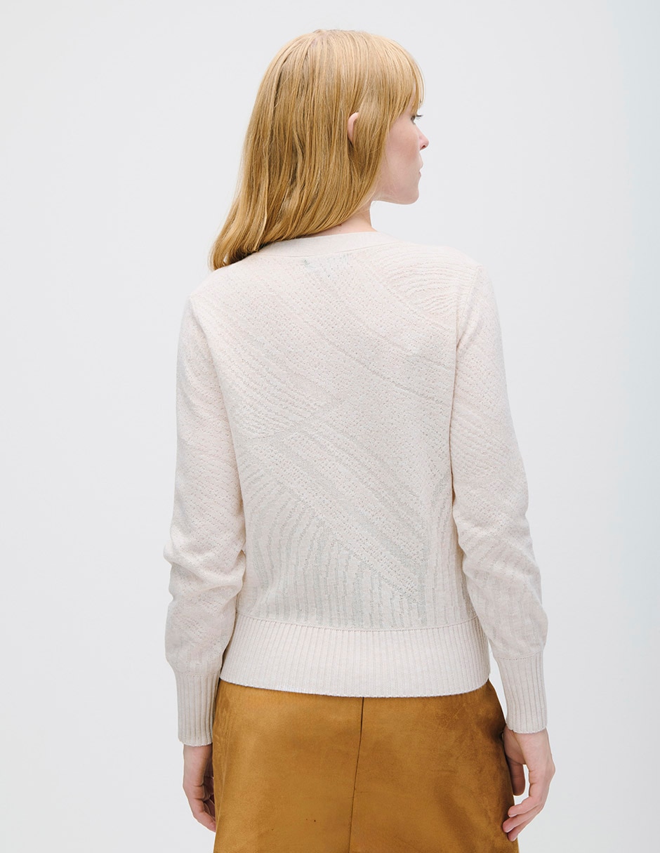 Suéter cuello v para mujer 3