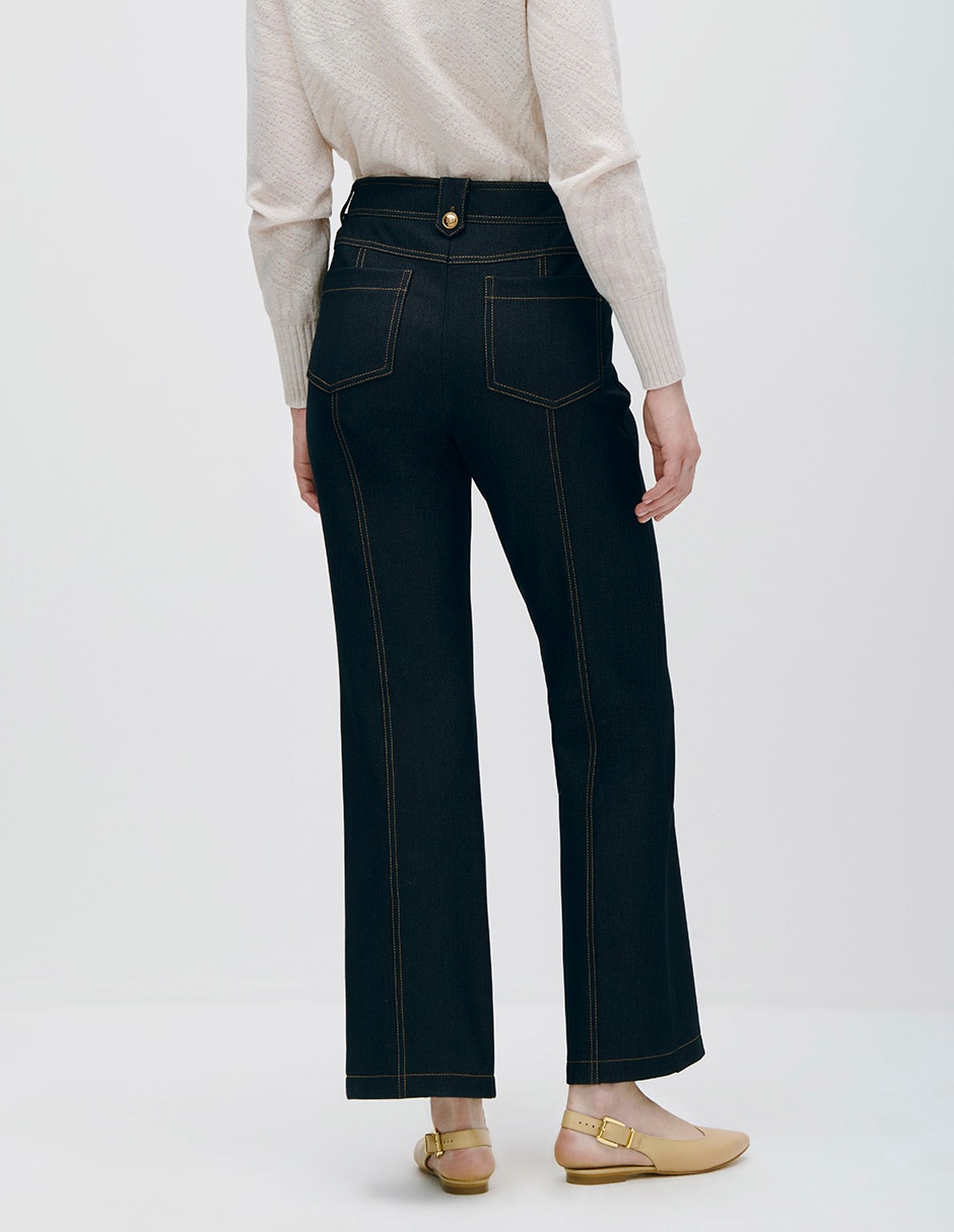 Pantalón regular recto para mujer 3