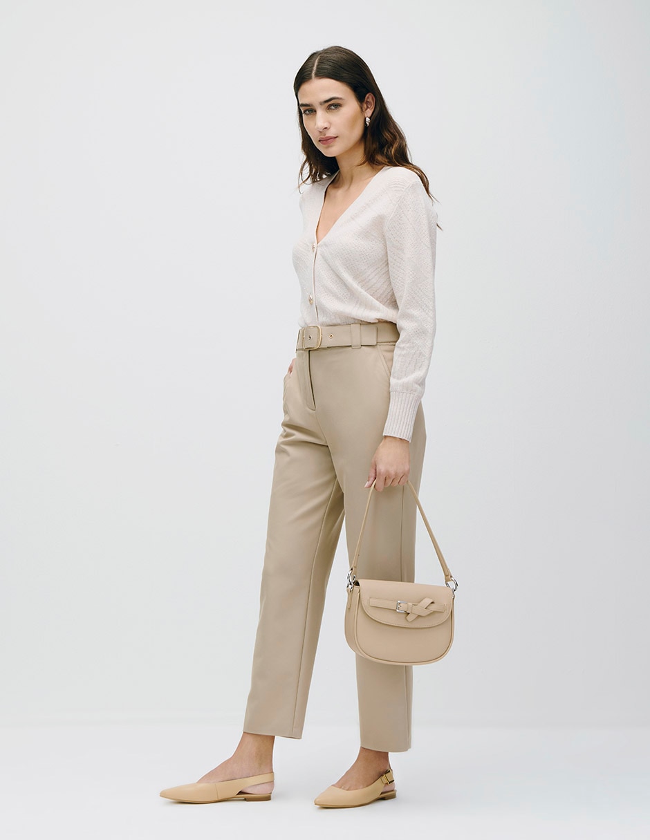 Pantalón regular recto para mujer 2