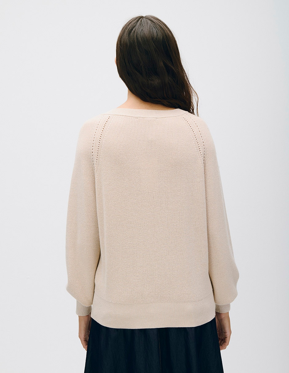 Suéter cuello v para mujer 3