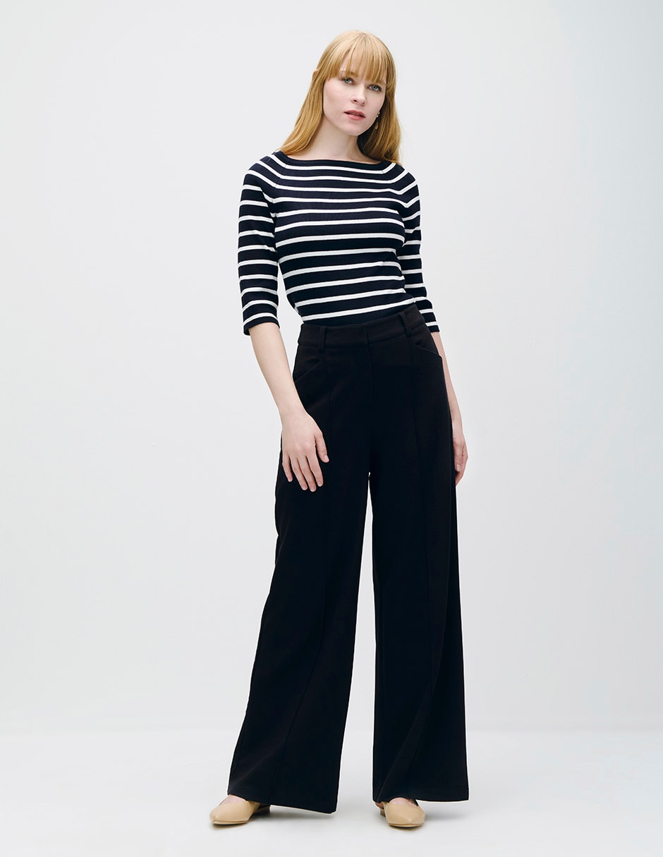 Pantalón relaxed palazzo para mujer 2