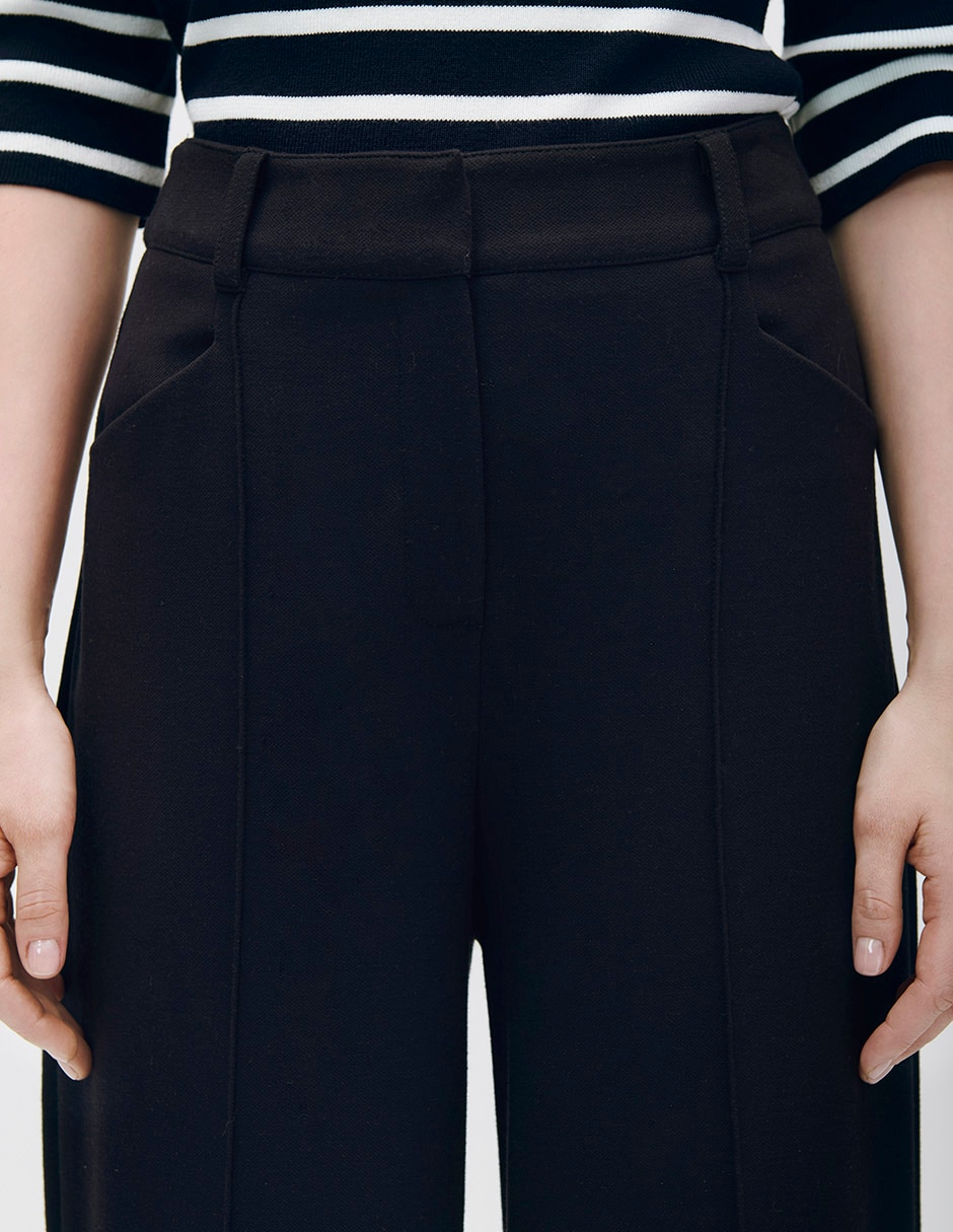 Pantalón relaxed palazzo para mujer 4