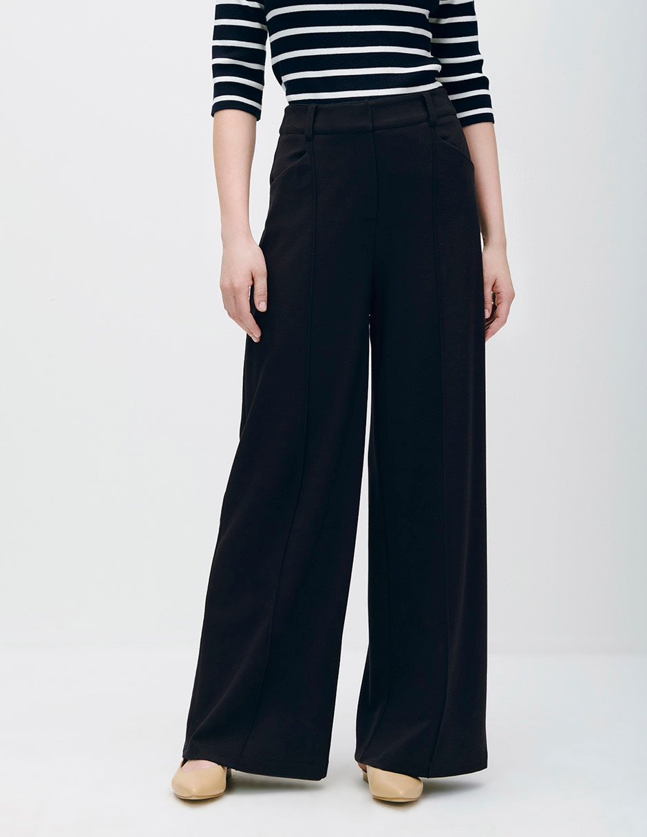 Pantalón relaxed palazzo para mujer