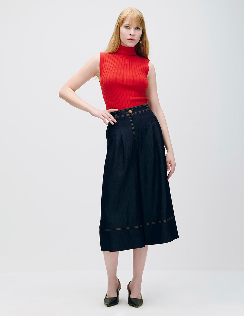 Blusa sin manga para mujer 2