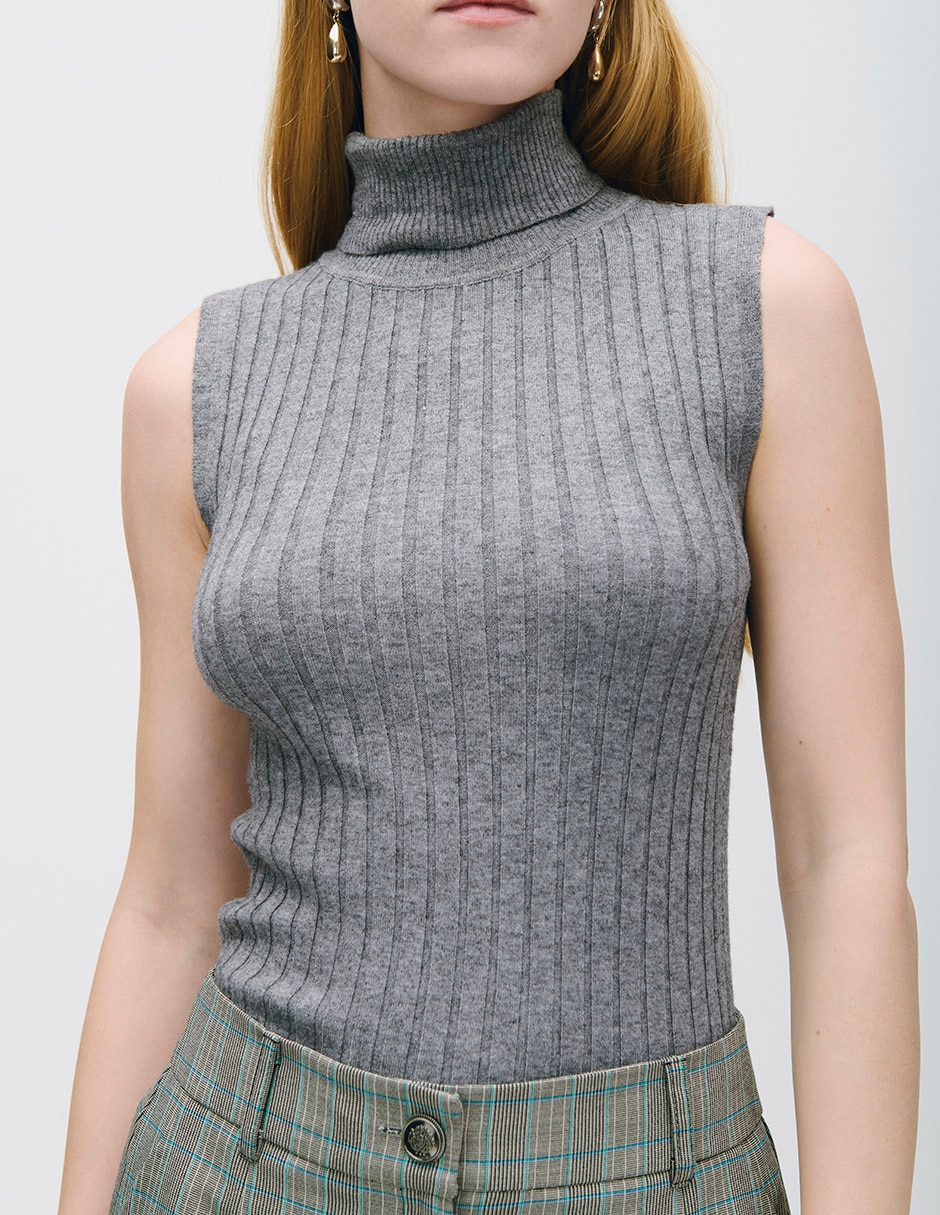 Blusa sin manga para mujer 4