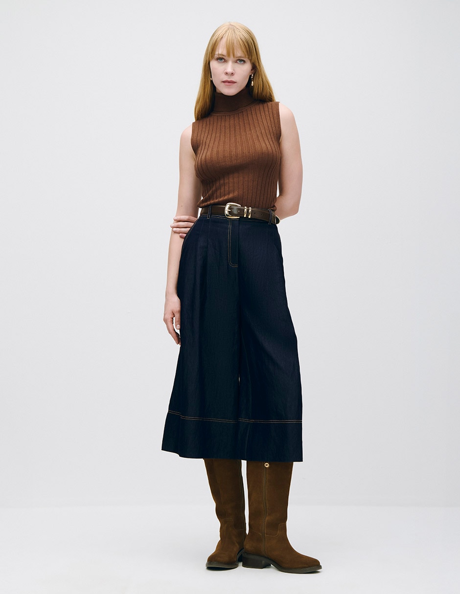 Blusa sin manga para mujer 2