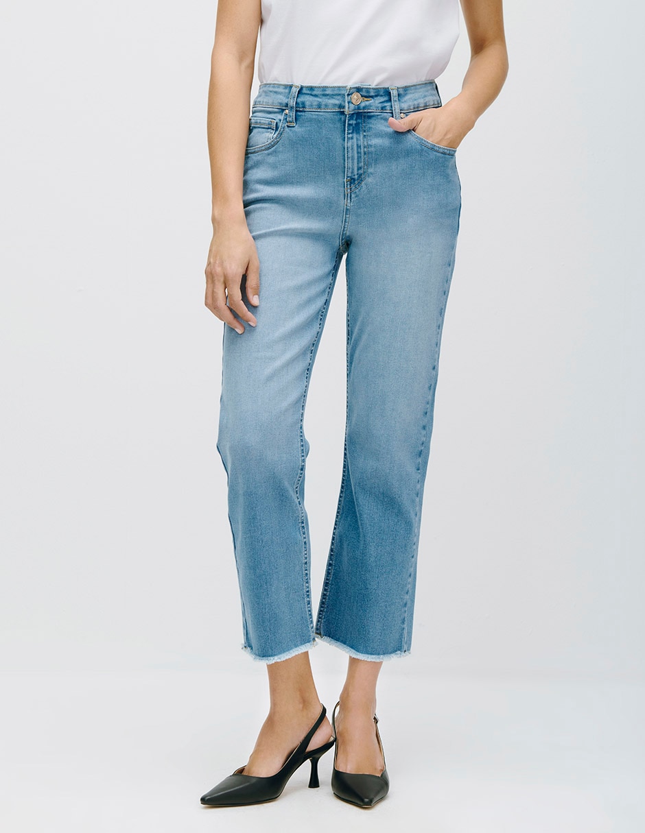 Jeans straight cintura para mujer Jeans straight cintura para mujer