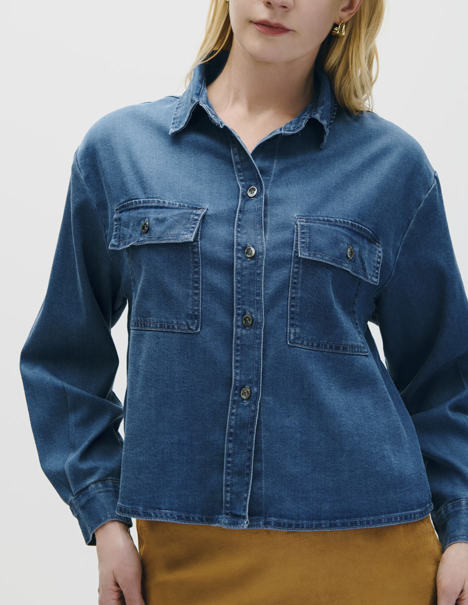 Blusa manga larga para mujer 4
