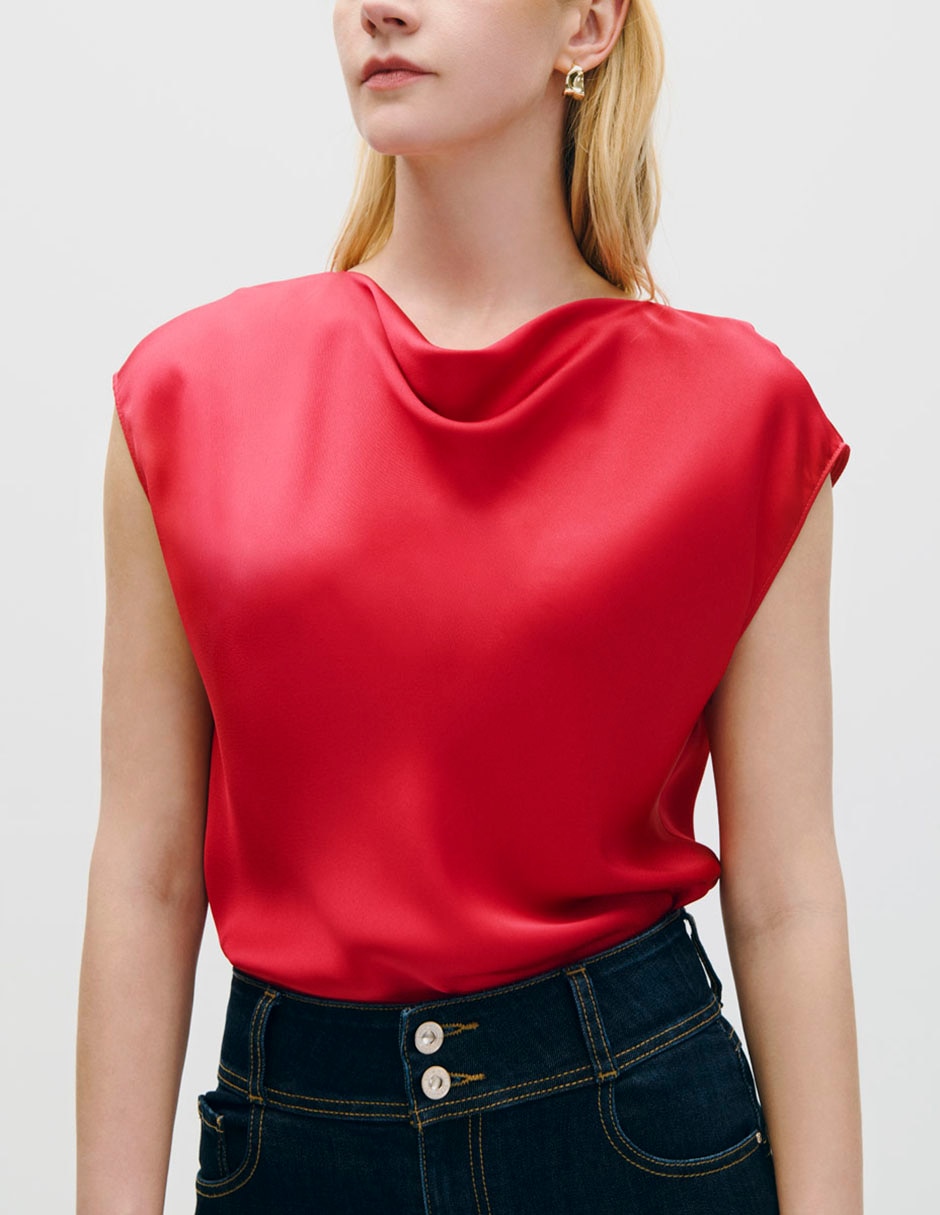 Blusa manga corta para mujer 4