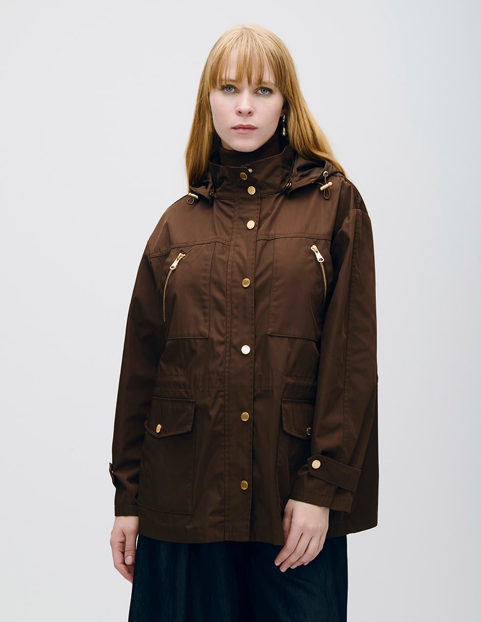Chamarra parka para mujer