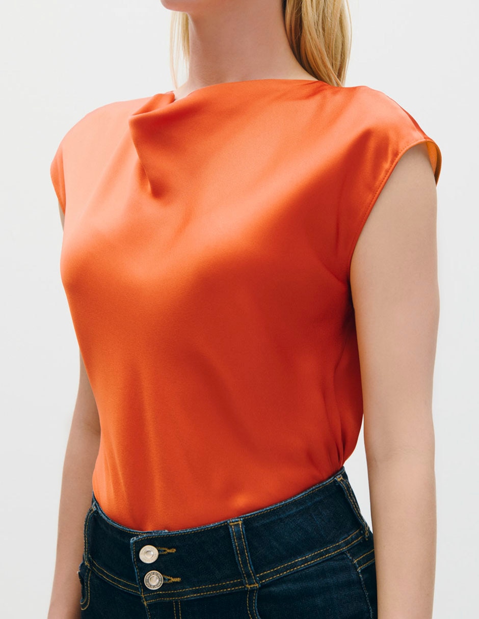 Blusa manga corta para mujer 4