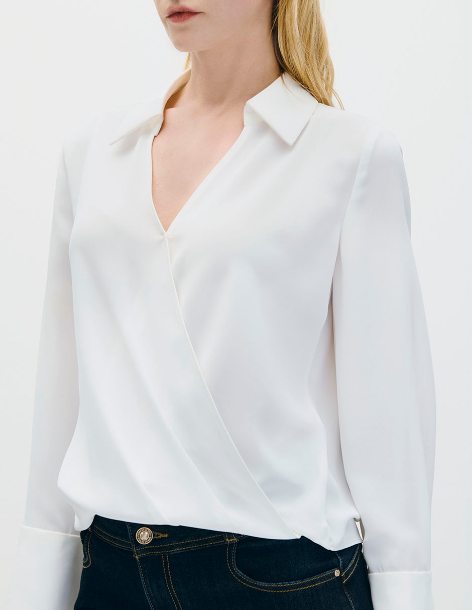 Blusa manga larga para mujer 4