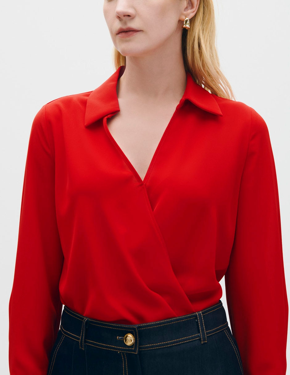 Blusa manga larga para mujer 4