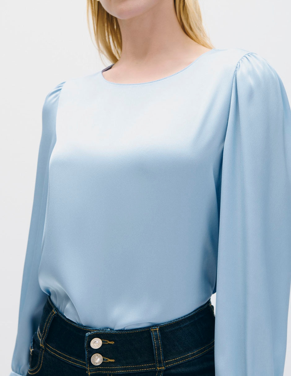 Blusa manga larga para mujer 4