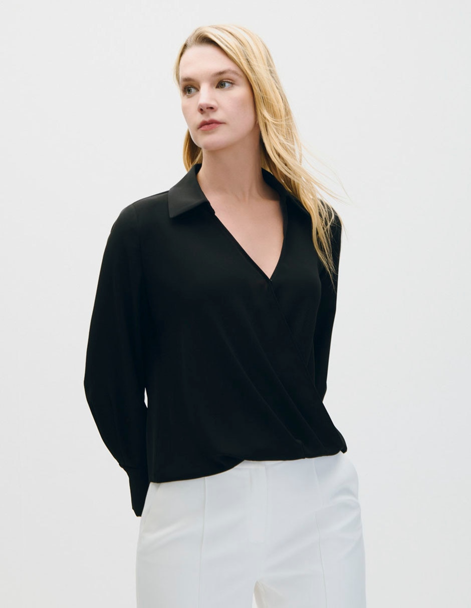 Blusa manga larga para mujer