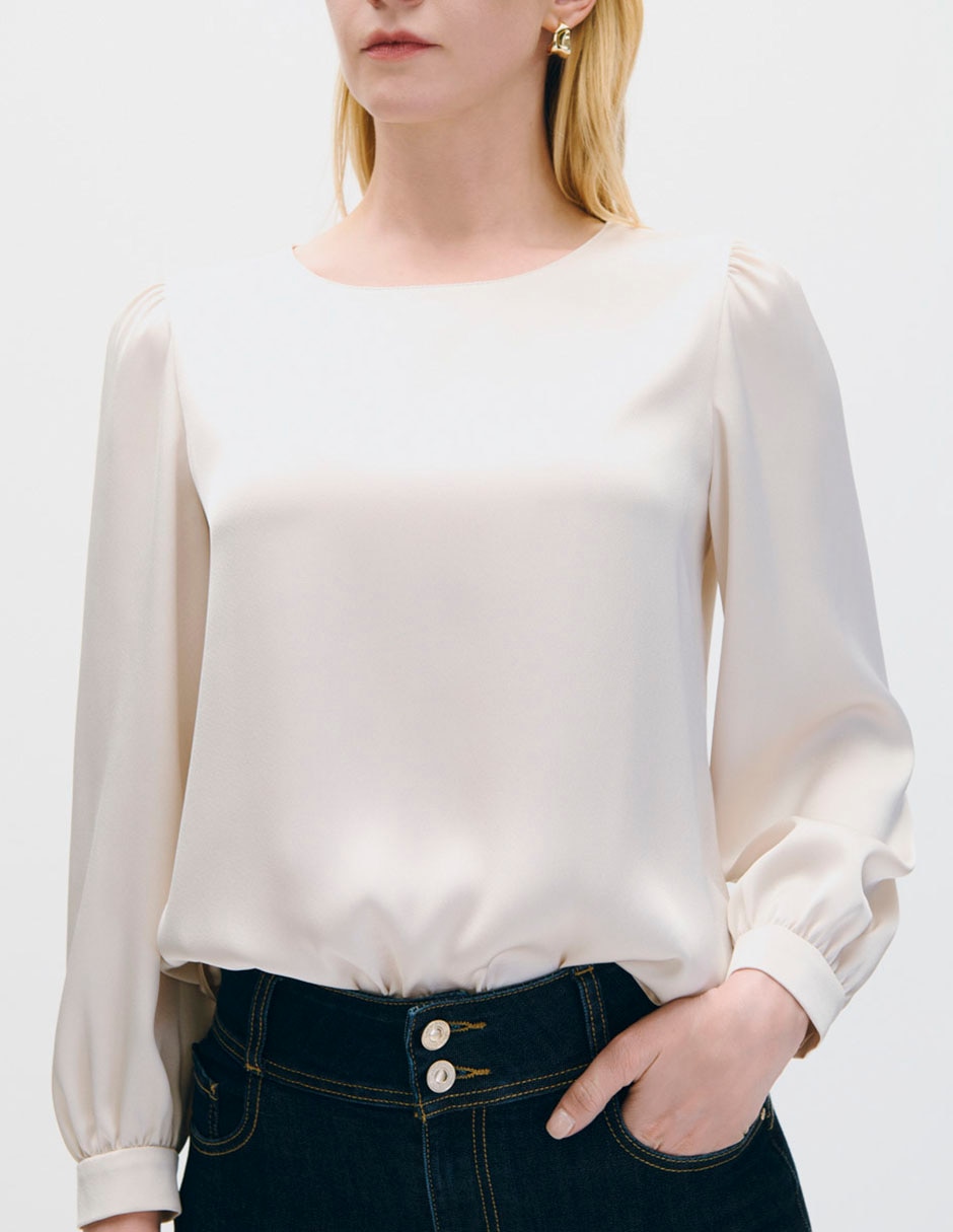 Blusa manga larga para mujer 4