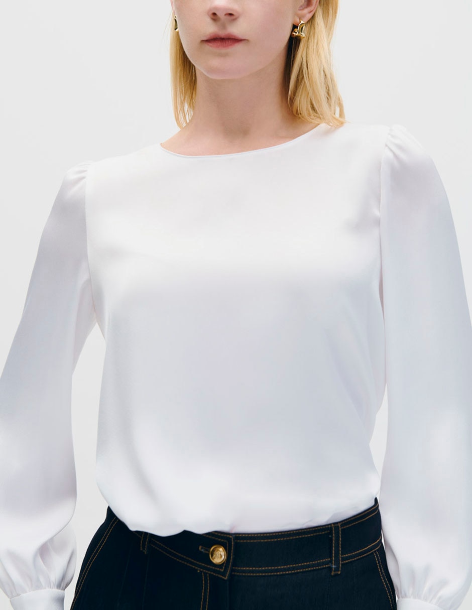 Blusa manga larga para mujer 4