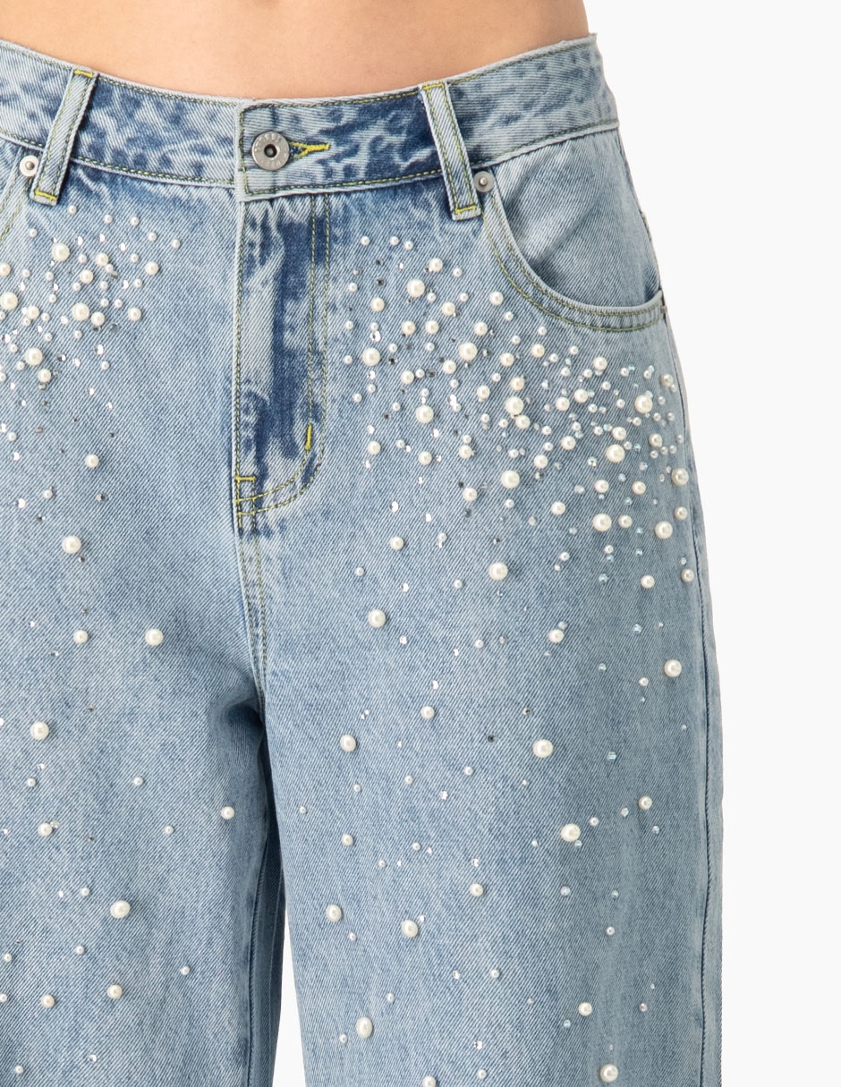 Jeans regular mom corte cintura para mujer 5