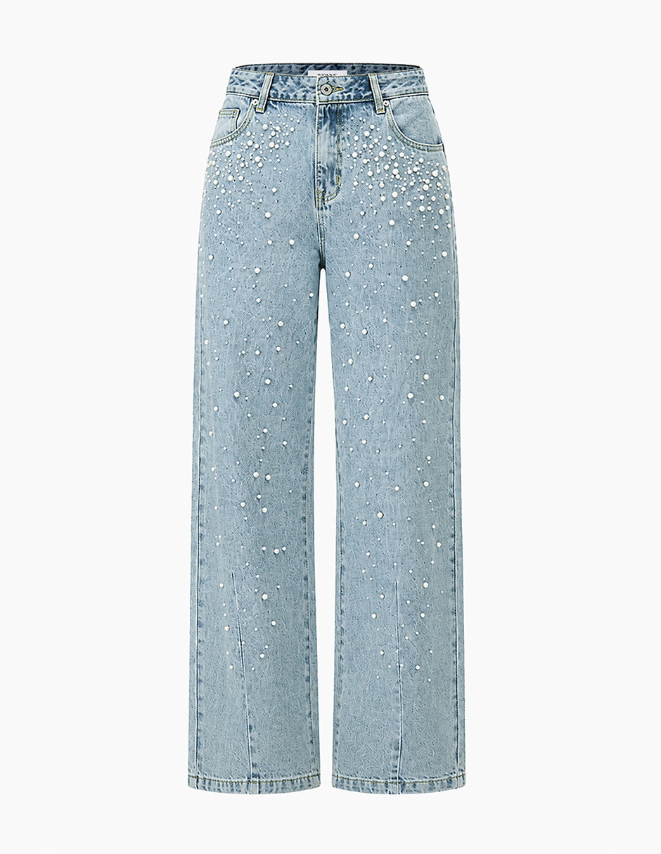 Jeans regular mom corte cintura para mujer 6